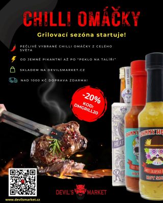 🔥 GRILOVACÍ SEZÓNA JE TU! 🔥 Připrav se na pořádné chuťové dobrodružství s našimi chilli omáčkami z celého světa 🌍🌶️ Od...